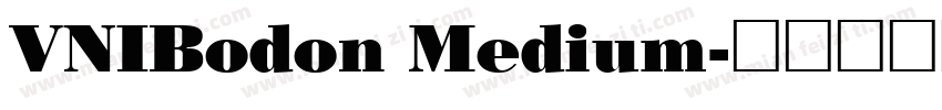 VNIBodon Medium字体转换